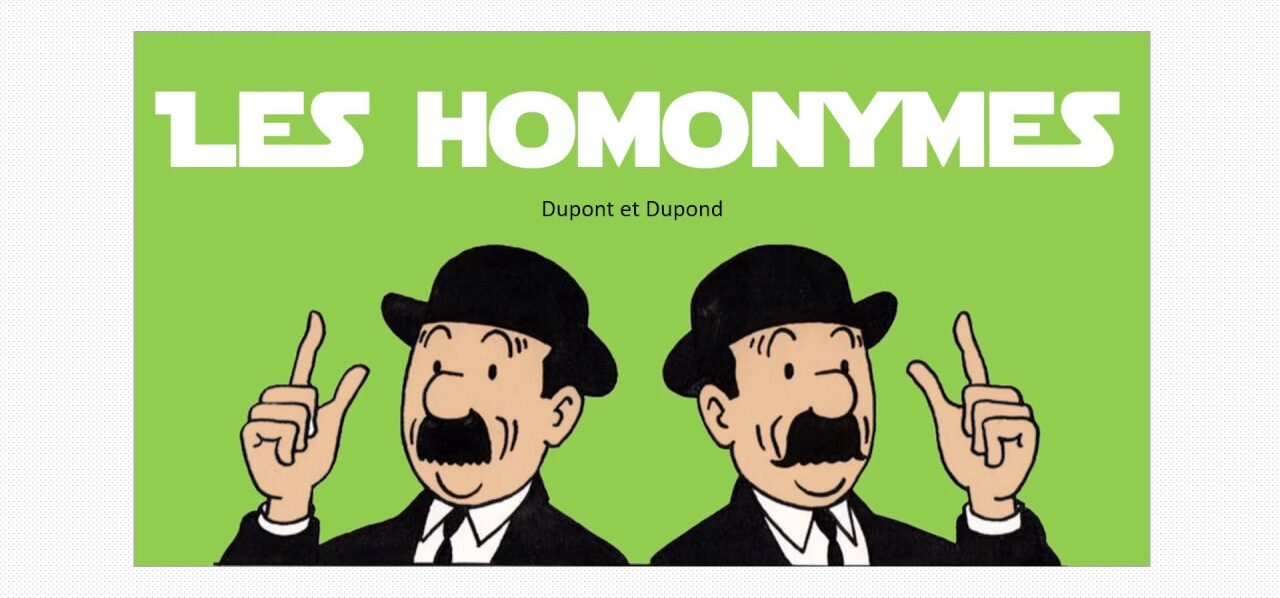 Les homonymes